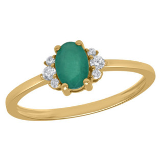 BAGUE EMERAUDE DIAMANTS