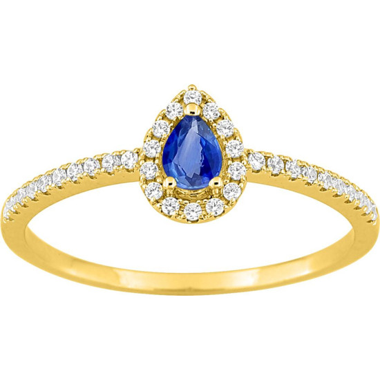BAGUE SAPHIR DIAMANTS