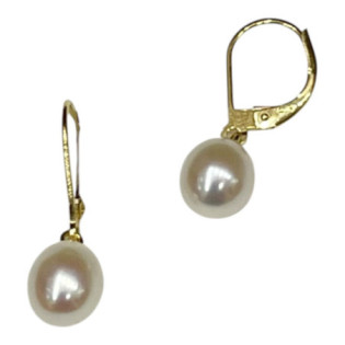 Boucles d'Oreilles Dormeuses - Perles de Culture