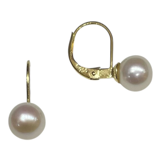 Boucles d'Oreilles Dormeuses - Perles de Culture