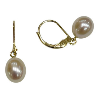 Boucles d'Oreilles Dormeuses - Perles de Culture
