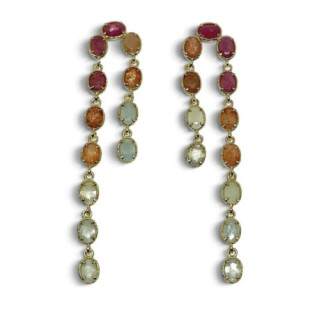 BOUCLES D OREILLES PIERRES NATURELLEs