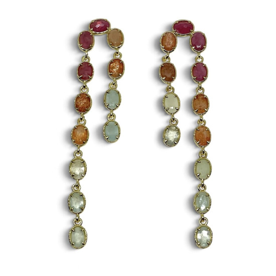 BOUCLES D OREILLES PIERRES NATURELLEs