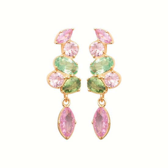 BOUCLES D'OREILLES PLAQUE OR