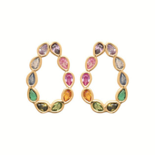 BOUCLES D OREILLES PLAQUE OR