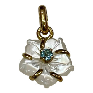 PENDENTIF OR ET NACRE