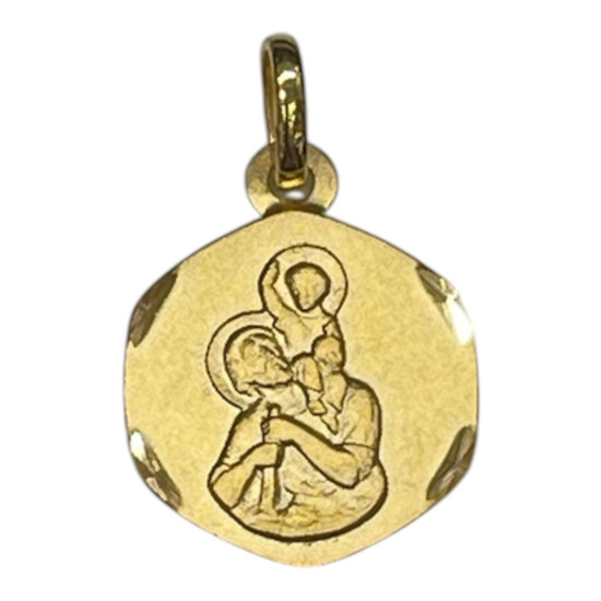 Pendentif religieux Saint Christophe Or