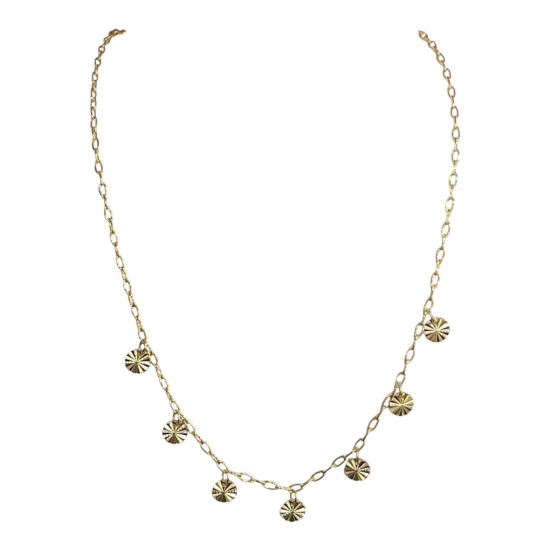 Collier pastilles en Or Jaune