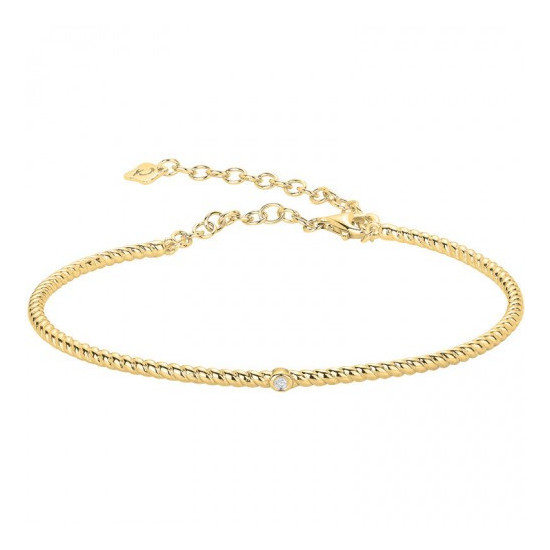Bracelet « Précieuse Marine » en Plaqué Or et Diamant