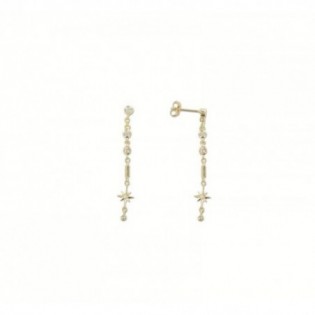 BOUCLES D'OREILLES EN PLAQUE OR