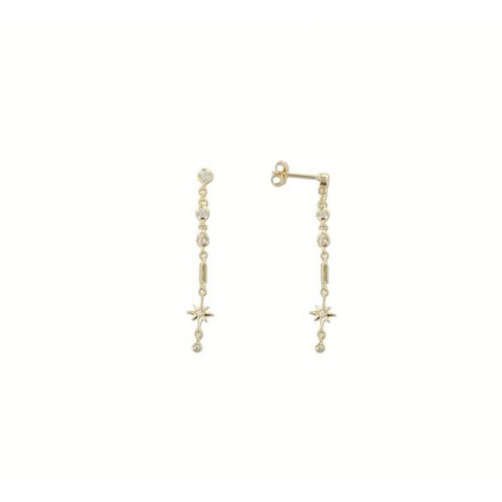 BOUCLES D'OREILLES EN PLAQUE OR