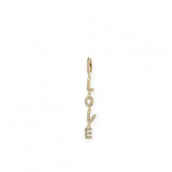 BOUCLE D'OREILLE EN PLAQUE OR