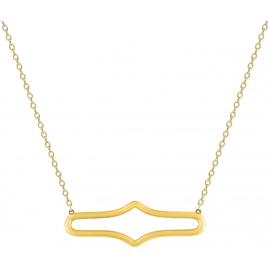 COLLIER EN PLAQUE OR