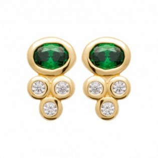 BOUCLES D'OREILLES EN PLAQUE OR