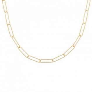 COLLIER EN PLAQUE OR