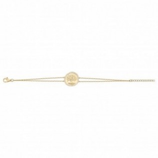 BRACELET EN PLAQUE OR