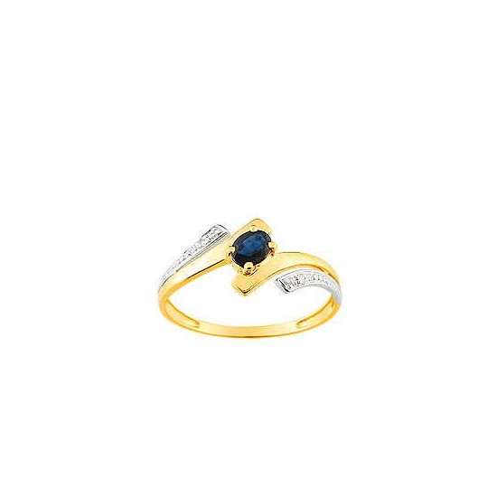 BAGUES COMPOSITION SAPHIR DIAMANTS