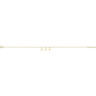 CHAINE CHEVILLE PLAQUE OR