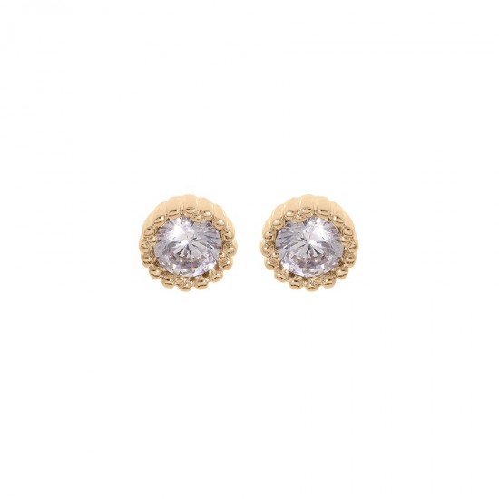 BOUCLES D'OREILLES EN PLAQUE OR