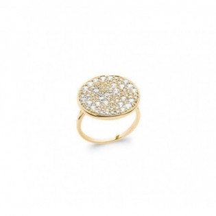 BAGUE PLAQUE OR